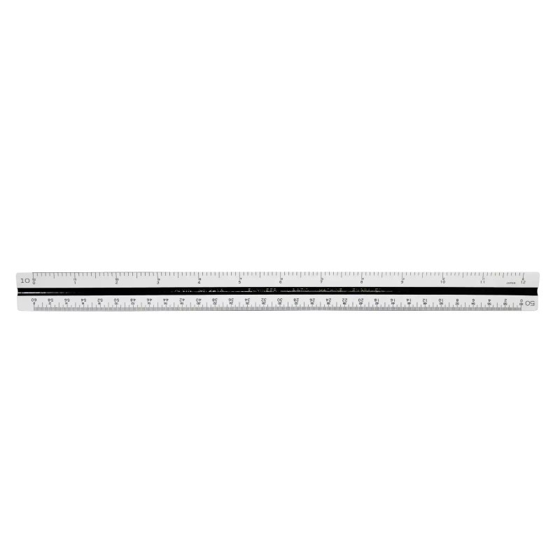 Alvin Rare Alvin 241B Engineer Scale 12in Triangular Drafting Ruler