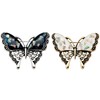 CAREOR 2 Pack Butterfly Brooch Pin Sweater Shawl Clips Faux