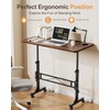 Amztabler Small Standing Desk Adjustable Height, Mobile Stand Up Desk