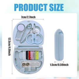 1 Pcs Mini Travel Sewing Kit, Small Sewing Kit Portable Sewing Kit, Sewing Kit with Scissor Button Pins Thread and Needle, Sew Supplies Case for Home Traveler, Beginner Emergency Sewing Repair Kit