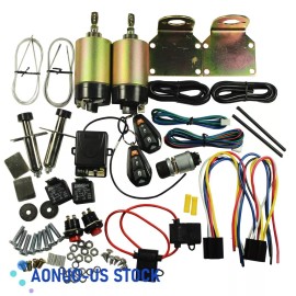 AONUO-US New 85 lb 2 Doors Popper Solenoid Street Rat With Remote Shaved Door Handle Kit