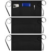 Syntus 3 Pack Server Aprons with 3 Pockets, Waterdrop Resistant