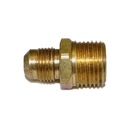 Hearth Products Controls (HPC Male Connector Brass Fitting (462), 3/8-Inch Tube, 1/2-Inch MIP