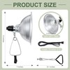 Macarrie 6 Pcs Adjustable Clamp Lamp Light with Aluminum Reflector