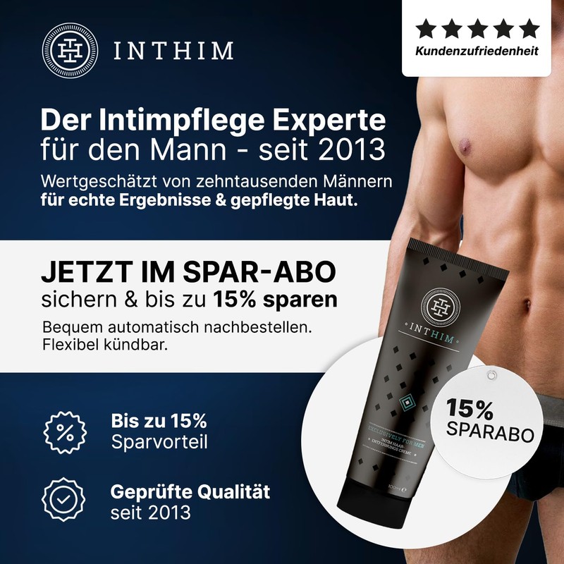 IntHim Depilatory Cream Intimate Area Men Double Pack - Gentle,