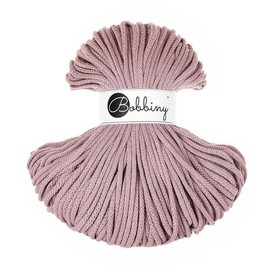 Bobbiny Premium Cords 5 mm - Rope Yarn 100 m 100% Cotton (Mauve)