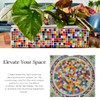 Yuvori 0.5kg Square Crystal Mosaic Tiles 1cm DIY for Bathroom,