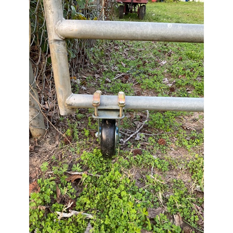 Gate Wheels for Metal Tube Gate - 2 Pack 6"