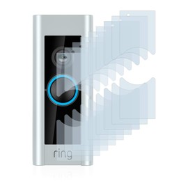 Savvies 18 Pack Screen Protector compatible with Ring Video Doorbell Pro (Version 2) Protection Film Clear
