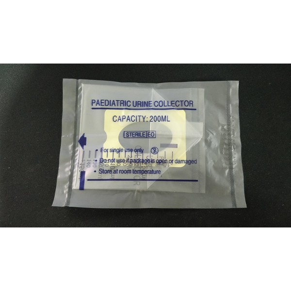 Paediatric Urine Collection Bags 200ml (Sterile) x 10 [Baby/Infants/Toddler/Kids/Children] Sample