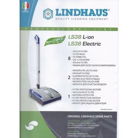 Lindhaus LS38 Cloth HEPA Bags- 8 Pack