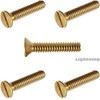 4-40 x 1'' Solid Brass Machine Screws Flat Head Slotted