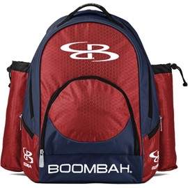 Boombah Tyro Baseball/Softball Bat Backpack - 20" x 15" x 10" - BPTC23 Navy/Red