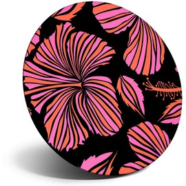 Destination Vinyl ltd Magnet for Refrigerator, Fridge - Cute Pink Hibiscus Flower Floral for Office, Cabinet and Whiteboard, Magnetic Stickers, 8785