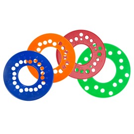 FSCLB Wheel Bolt Pattern Measuring Tool Set, 4 5 6 Lug Lug Bolt Pattern Template Guide, 4 Pieces