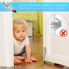 vesaneae Kickdown Door Stop, Heavy Duty Zinc Alloy Easy Step