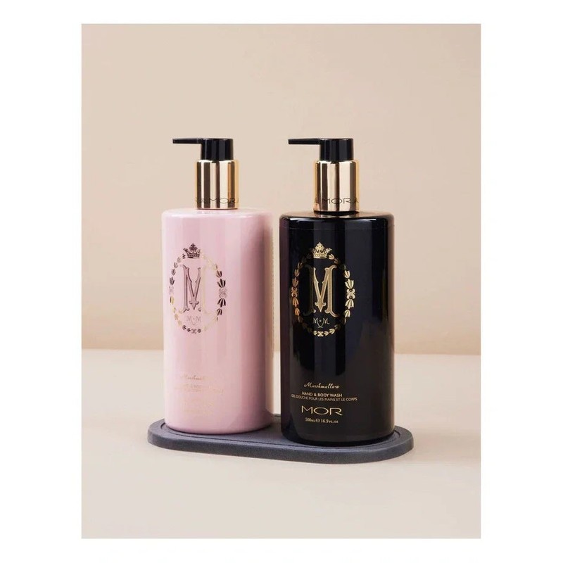 MOR Marshmallow Bath and Body Duo with Tray