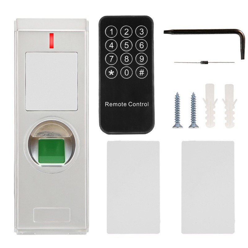 Metal IP66 Waterproof Fingerprint Access Controller Door 125KHZ ID Card