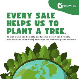 4 x Flamingo Wrapping Paper - HUGE 84cm x 60cm Eco Friendly Premium Recyclable Gift Wrap in Plastic Free Packaging (4 Sheets & 4 Tags)