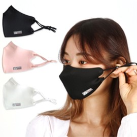 Kowire Adjustable Strap Sports Mask - 3-Piece Set - Made in Korea - Adjustable Nose Wire & Straps for Golf, Baseball, Soccer Sports Mask 1. Men's Recommended: Black L - 2 pcs, White L - 1 pc