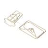 100Pcs Funny Planner Clips Anti Rust Electroplating Process Envelope Coffee