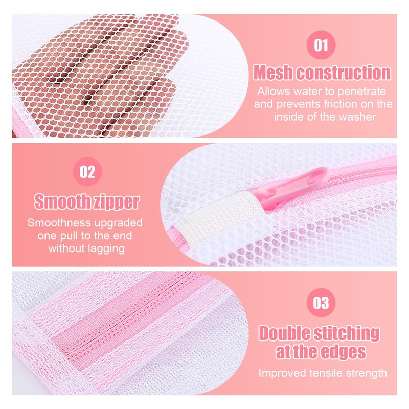 Pack of 2 Bra Laundry Net for Washing Machine, Durable