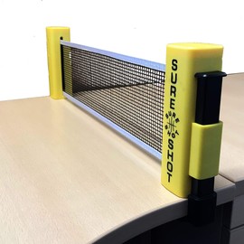 Sure Shot Flex Table Tennis Net and Post, yellow / black