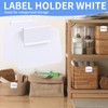 HUSOUE 16PCS Labels for Baskets, Plastic Basket Labels On Writable