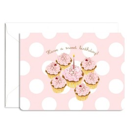 Dolce Boxed Birthday Note Cards - Cupcake | Rungtong & Co. Stationery Line