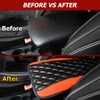 Car Center Console Cushion Pad, Universal Leather Waterproof Armrest Seat