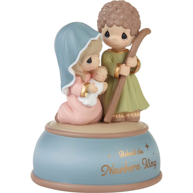 Precious Moments 231110 Behold The Newborn King Resin Musical