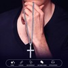 Eterjew 925 Sterling Silver Cross Necklace for Men Boys Women,