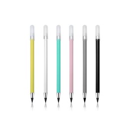 Quesuc 6 x Inkless Pencils, Eternal Technology, Unlimited Portable Perpetual Pencil, Portable Everlasting Pencil, Reusable for Student Artist Drawing, Children's Gift