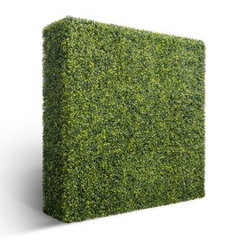 Bynbbur Artificial Boxwood Hedge Wall 36" Lx36 Hx12 W Fake Grass Backdrop Faux Wall Greenery Room Divider Indoor Outdoor Privacy Wall for Patio, Office, Balcony, Living Room, Party Décor