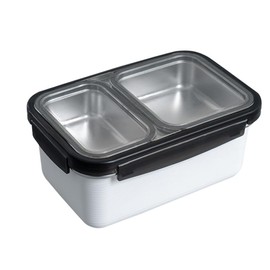 Stainless Steel Bento Lunch Box for Adults 3 in 1 salad sandwich Pasta bento containers 2 Tier Food Leak proof Layered Lunchbox With Clip Locks Perfect for Work
