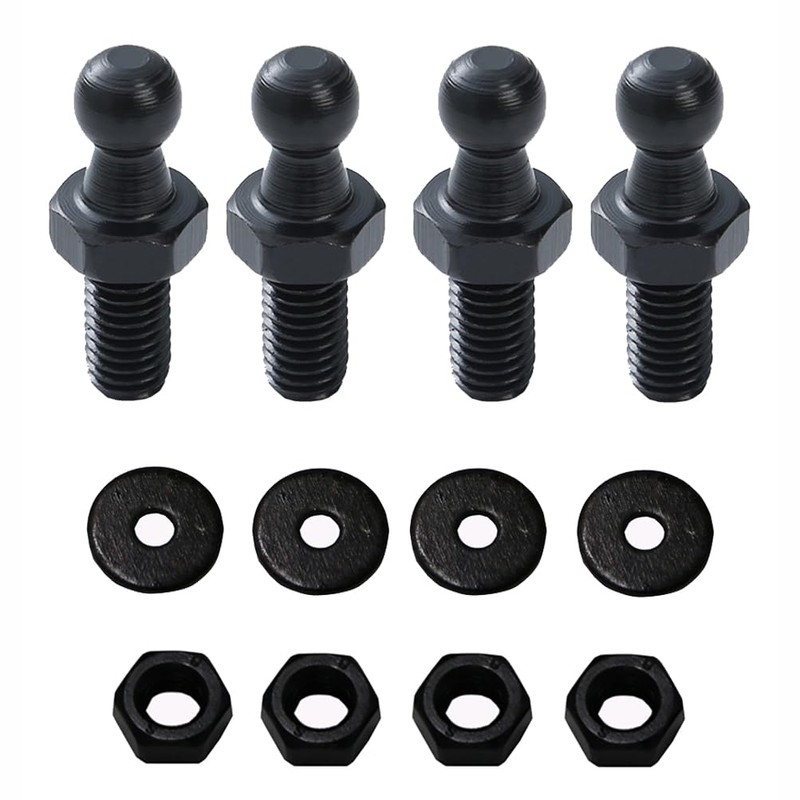 TOOMYAUTO 10mm M6 Ball Stud Bolts Screw Gas Spring Mounting