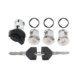 DOLKSN Ignition Switch Lock Cylinder w/Door Lock & 2 Keys Compatible with Jeep 90-95 Wrangler YJ 90-96 Cherokee XJ 91-92 Comanche,Dodge 92-93 Viper 90 Dakota Replaces# 924-908 4720929K 5161055AA