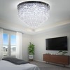 YPQXYHDA Modern Crystal Chandeliers LED 5 Tier Crystal Ceiling Light