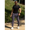 GINGTTO Mens Golf Pants Joggers Slim Stretch Joggers with Belt