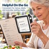 4X LED Handheld Magnifier for Reading – Rectangular Full-Page Magnifying
