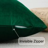 Artscope Green White Velvet Cushion Covers with Gold Leather Patchwork
