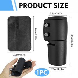 SUP Paddle Clamp with Quick Release, Adjustable Paddle Shaft Clamp for SUP Paddles, Quick Release for Stand Up Paddling, Easy Assembly, Compatible with Most SUP Paddles (Black)