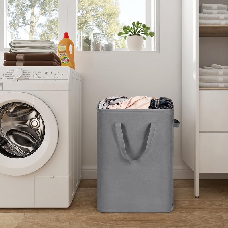 ZERO JET LAG Slim Laundry Hamper With Handles Collapsible Laundry