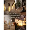 ST38 E12 LED Replacement Bulbs for Outdoor String Lights, 25
