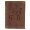 Greenburry Ledermaooe ID Folder with Dog Motif, Rhodesian Ridgeback, Hook