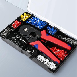TOBEOME Crimping Pliers HSC8 6-4A Tubular Terminal Exquisite Storage Box Crimper Wire Mini Ferrule Crimps Tools Electrical Kit