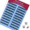 Mayhug Natural Lash Clusters Left&Right 120pcs Eyelash Clusters D Curl
