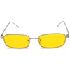 RUNHUIS Retro Classic Small Rectangle Sunglasses Women Men Vintage Slim