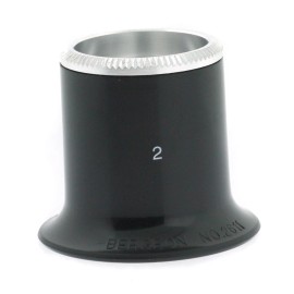 Bergeon 2611 Watchmakers Loupe Eye Magnifier with Removable Lens Aluminum Ring - 2