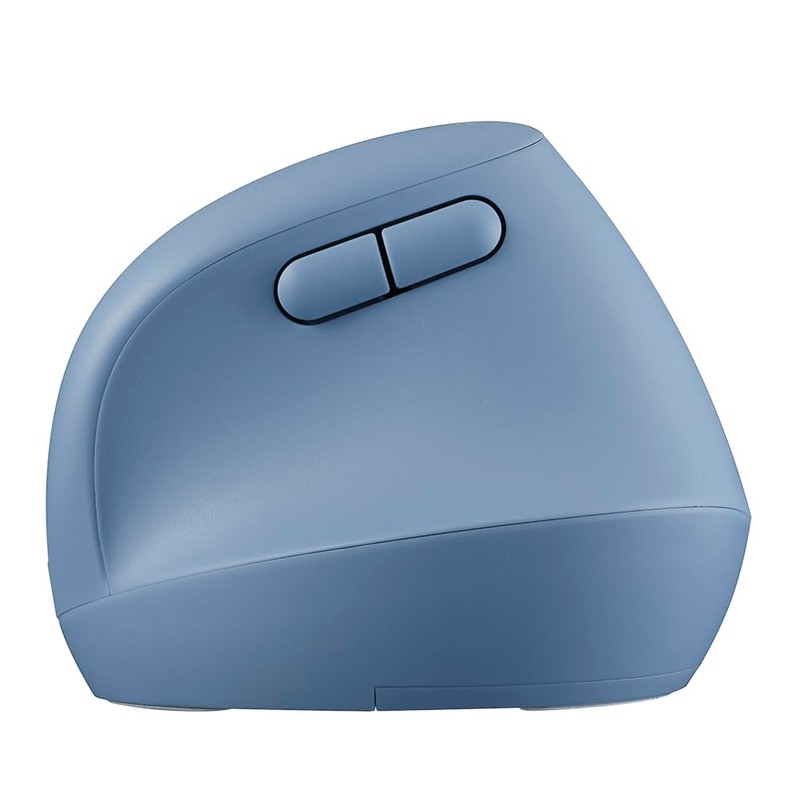 Digio2 Z4518 Mini Ergonomic Bluetooth Mouse, Quiet, 5 Buttons, BlueLED,